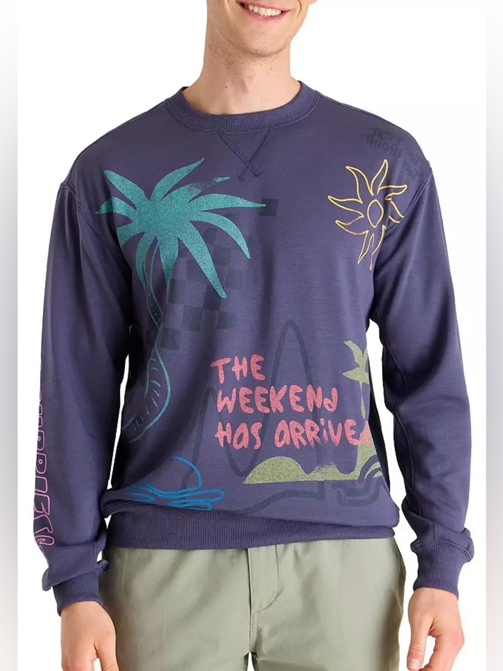 NWT chubbies Soft Terry Crewneck Fleece | The sketchy | Size M